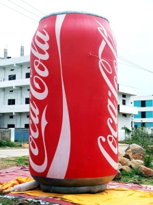 Dose zum Aufblasen auf Veranstaltungen