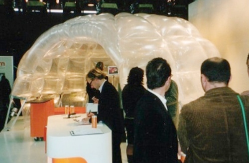 durchsichtiges aufblasbares Zelt