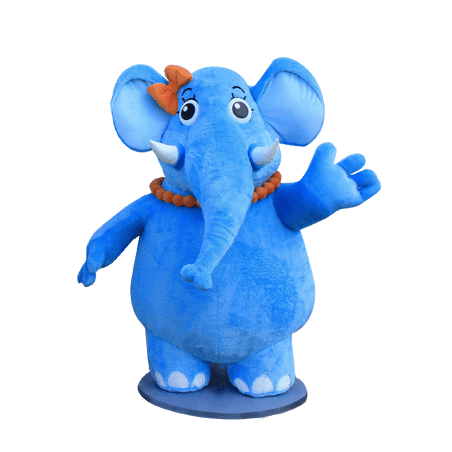 elephant plush stand