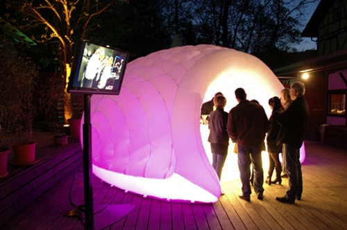 Aufblasbares beleuchtetes Eventzelt