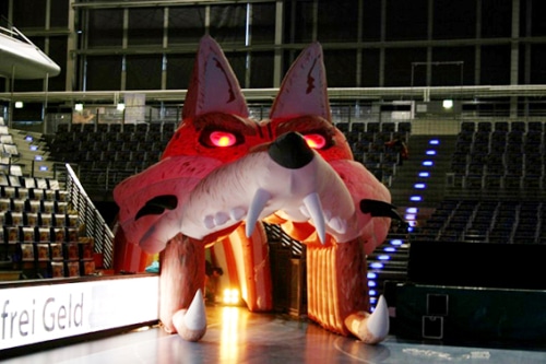 Aufblasbarer Einlaufbogen Fuchs