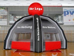 aufblasbares Zelt mit 4 Beinen