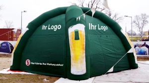 aufblasbares Zelt mit 4 Beinen