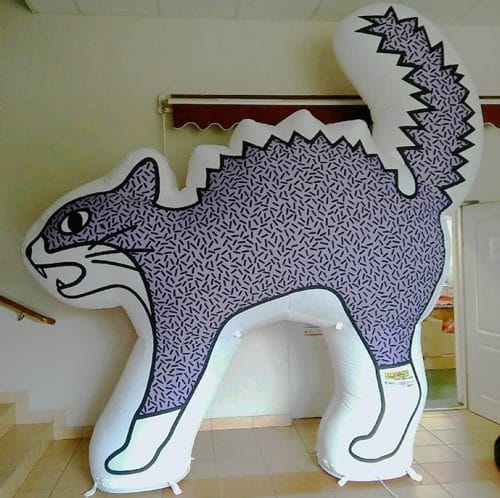 aufblasbare Katze Flachfigur
