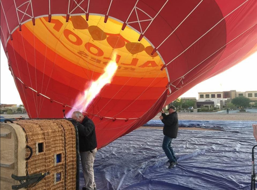 luftwerbung heißluftballon