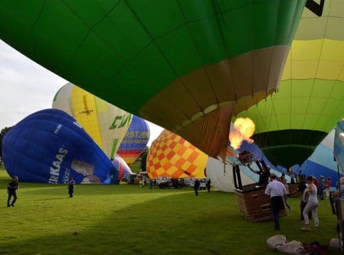 individuelle Luftwerbung mit Heißluftballon