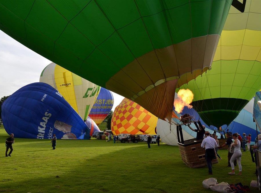 luftwerbung heißluftballone