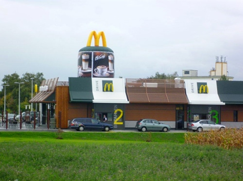 McDrive Werbung aufblasbar