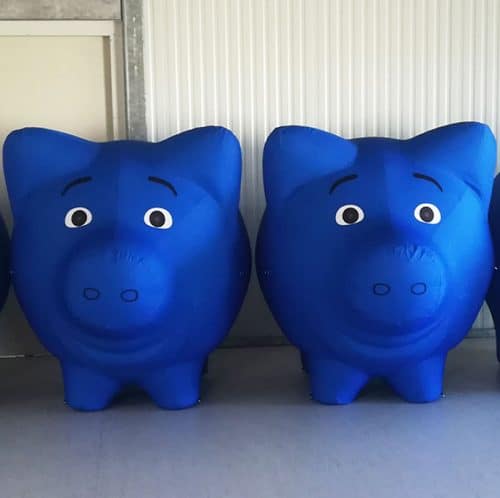 Aufblasbares Schwein