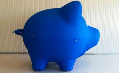 Aufblasbares Sparschwein