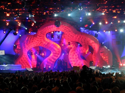 The Dome aufblasbares Bühnenbild