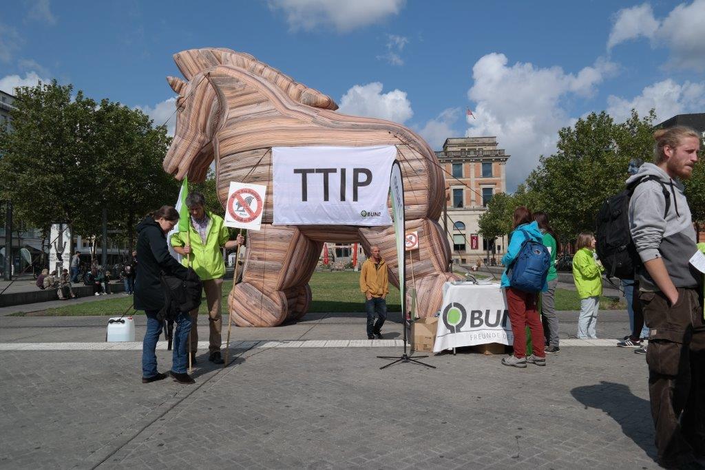 Troja Pferd aufgeblasen