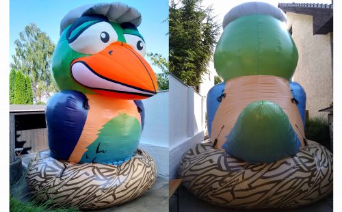 Aufblasbarer Riesenvogel